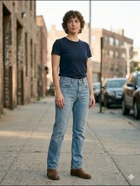 Levi’s 505 Unisex Straight Fit Medium Wash Jeans | 33x30